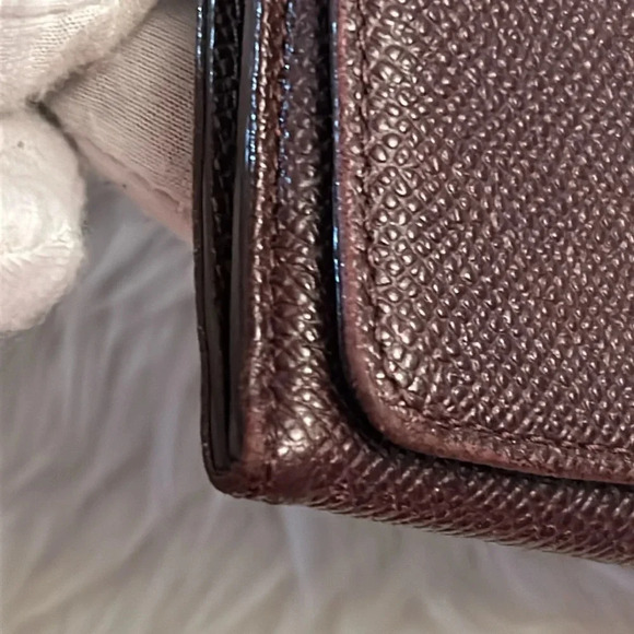 Dunhill Burgundy/Wine colored leather long bifold wallet Unisex - Picture 16 of 16